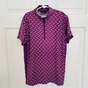 Kerrits Ice Fill Short Sleeve Zip Riding Kids Shirt XL